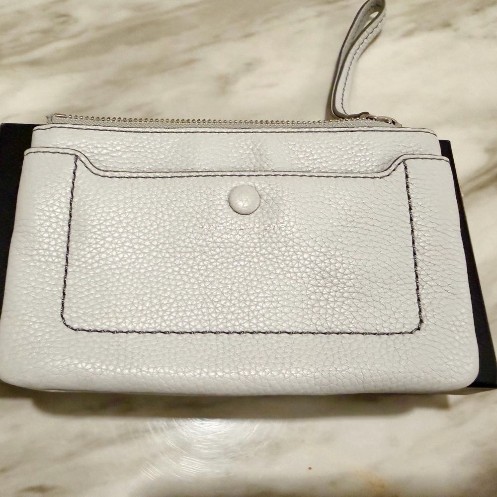 Marc Jacob Grey Leather Wristlet